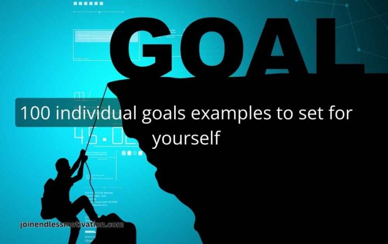 100 individual goals examples to set for yourself