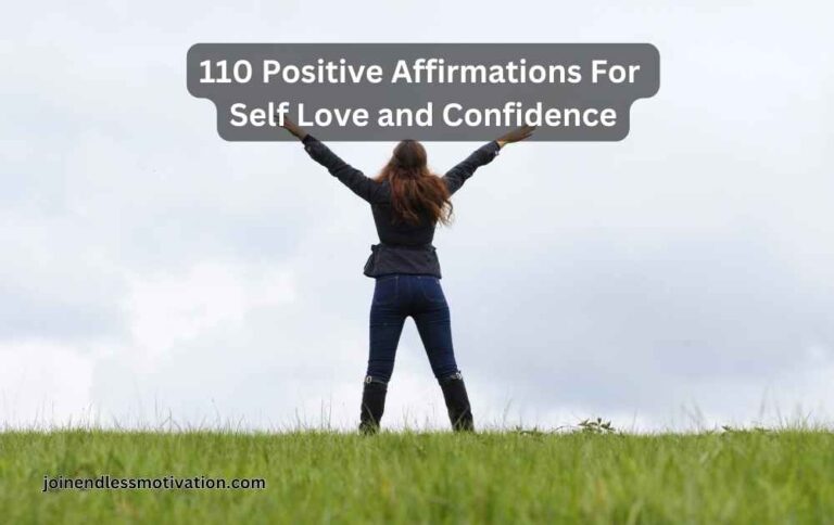 110 Positive Affirmations For Self Love and Confidence